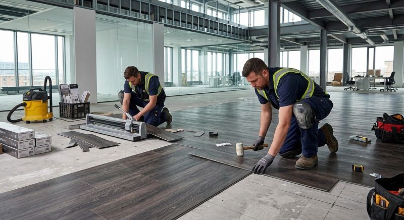 Our team working on Flooring Service projects in Westerville, OH