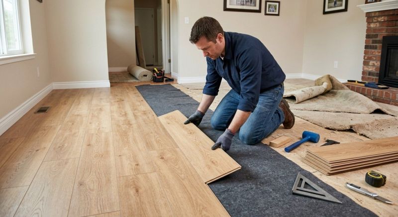 Laminate Floor Remodeling in Westerville, OH