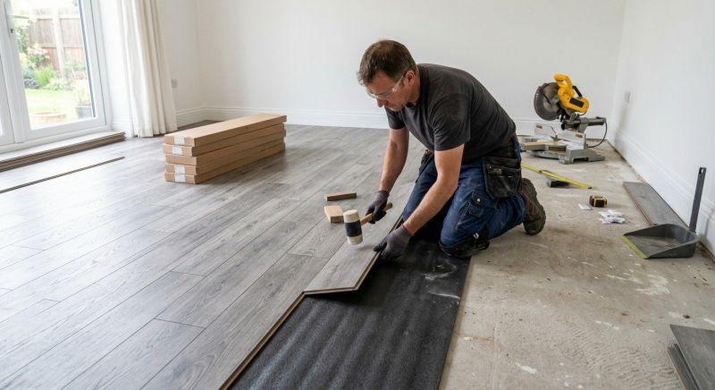 Laminate Floor Remodeling in Westerville, OH