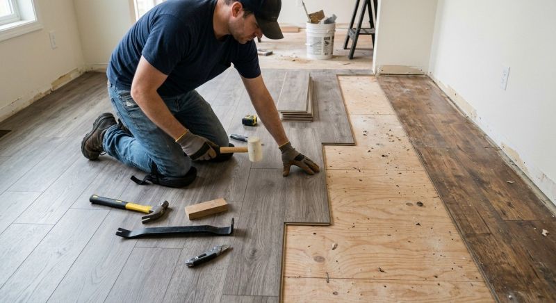 Laminate Floor Replacement in Sunbury, OH
