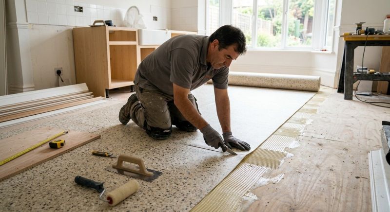 Linoleum Floor Installation in Pataskala, OH