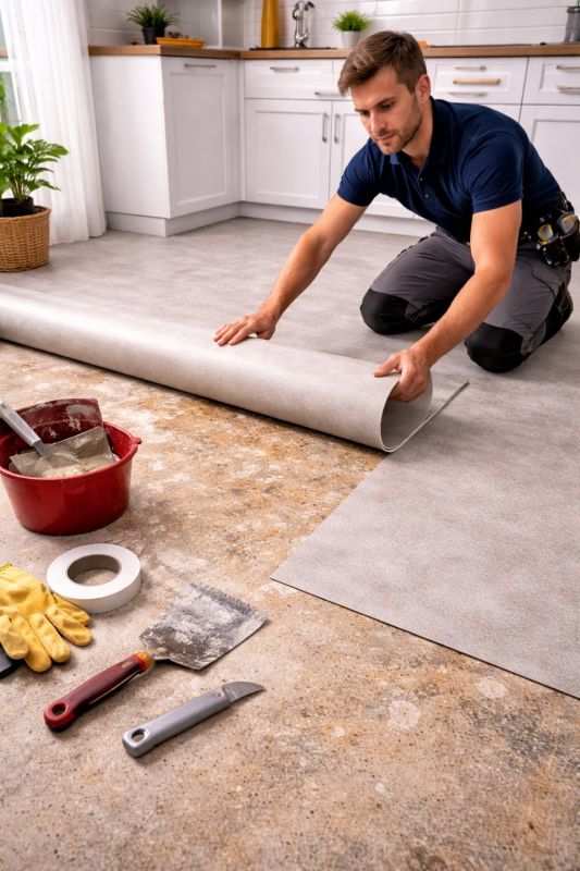Linoleum Floor Installation in Pataskala, OH