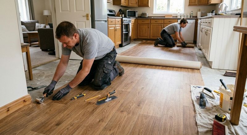Linoleum Flooring Replacement in Westerville, OH