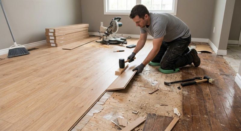 Plank Laminate Installation in Westerville, OH