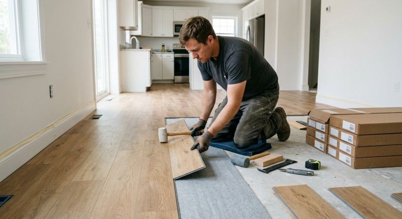Vinyl Plank Floor Installation in Westerville, OH