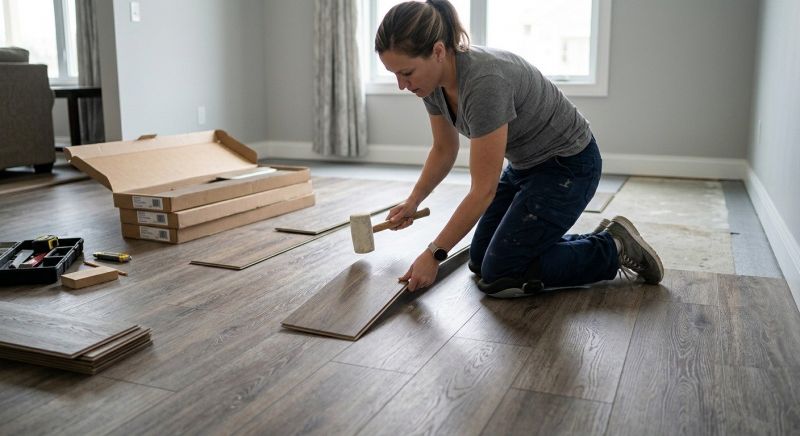 Vinyl Plank Floor Installation in Westerville, OH
